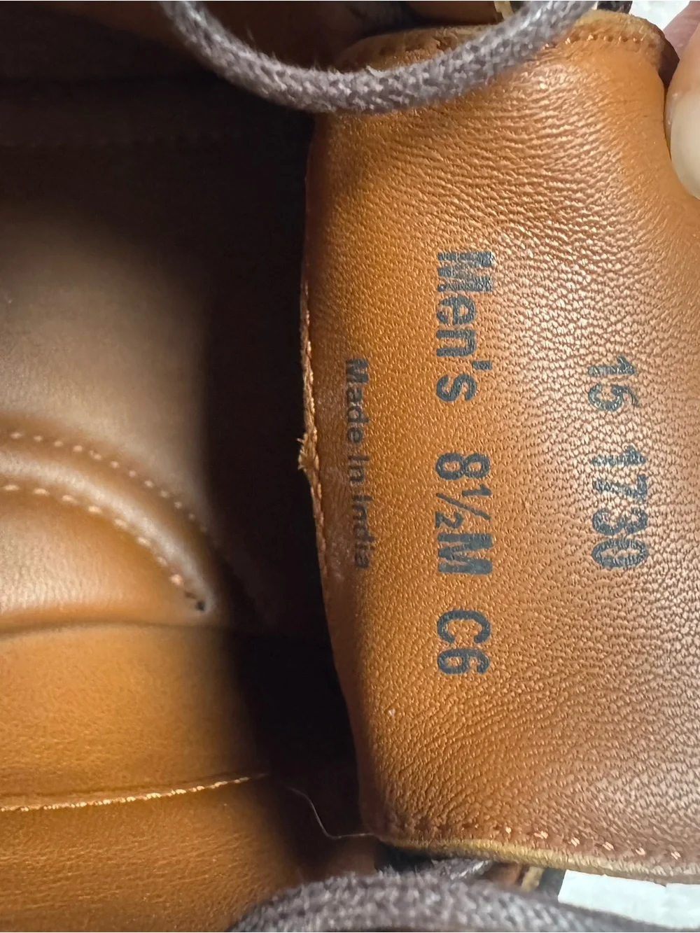 Johnston & Murphy Men’s Cognac Brown Leather Oxford Dress Shoes